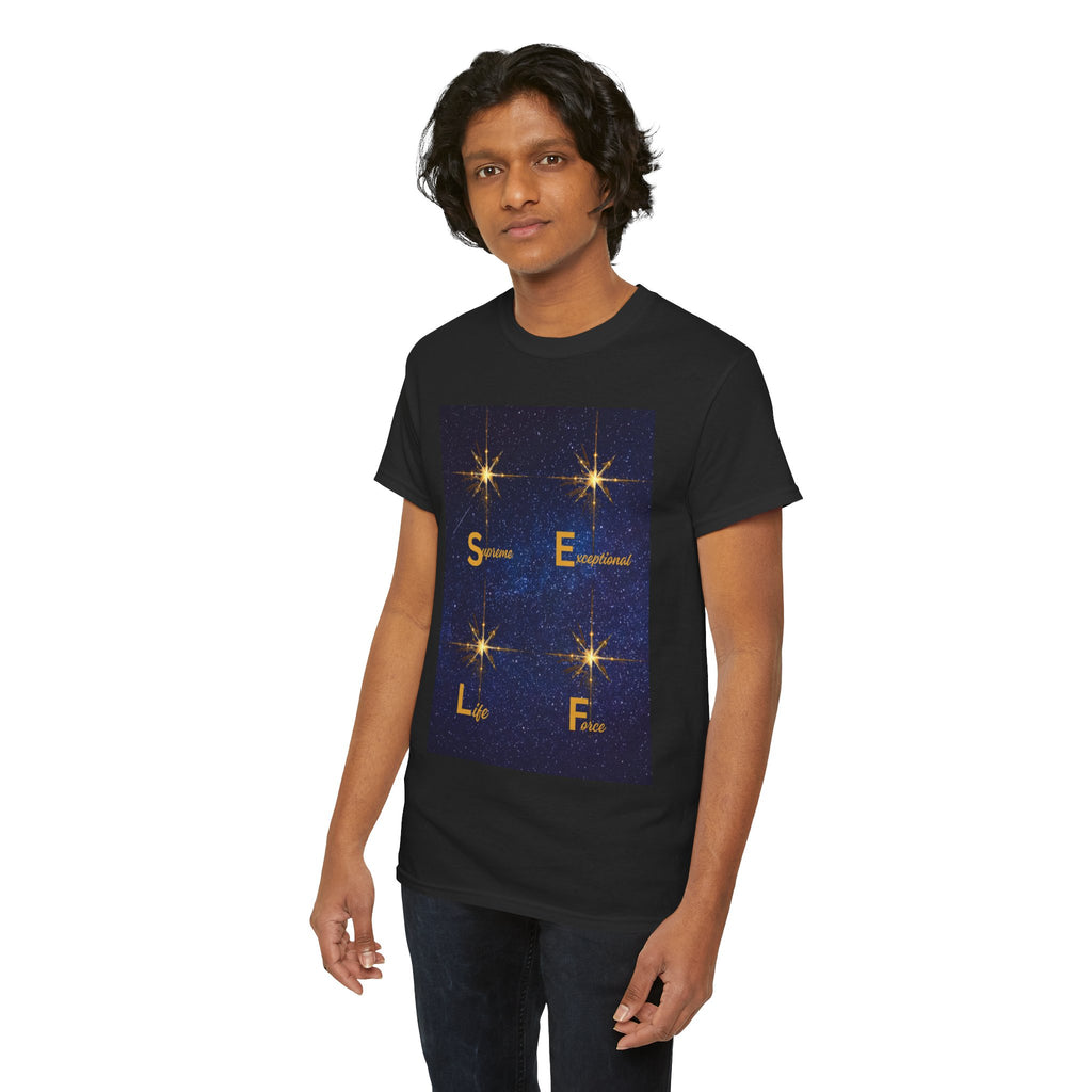 Starry S.E.L.F. Inspirational Tee — Sparkle, Empower, Live, Flourish