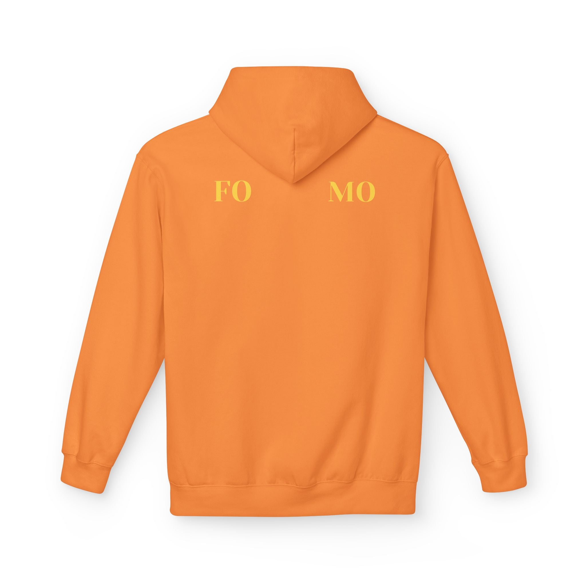 FOMO script and star Hoodie | Minimal typography streetwear